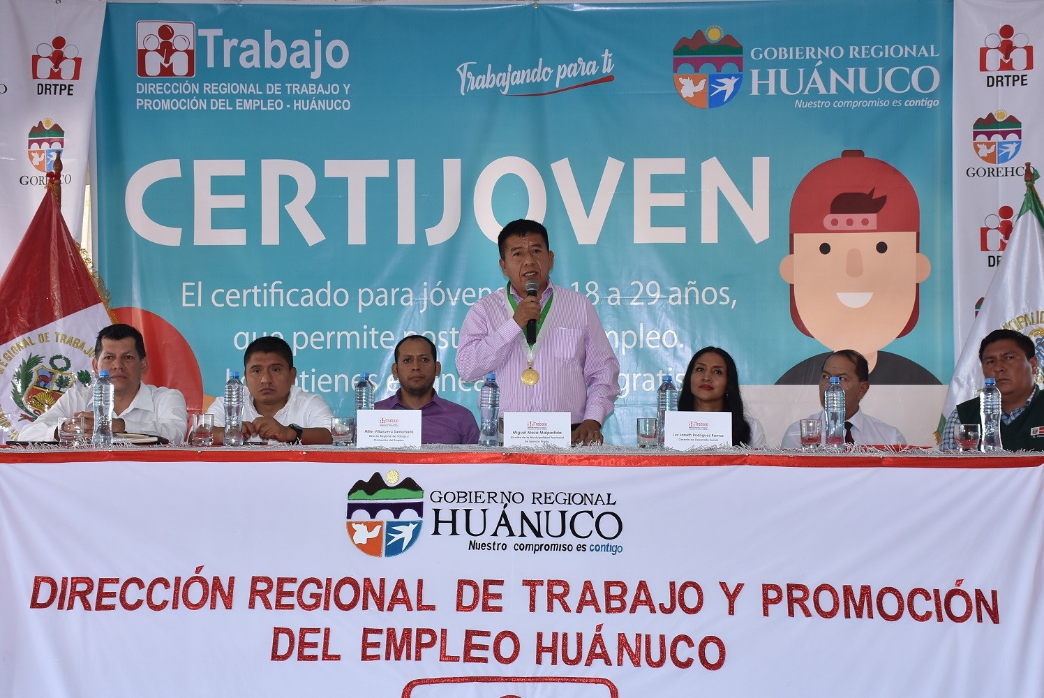 Alcalde De La Provincia De Leoncio Prado Apertura Programa Certijoven Que Beneficiar A Los